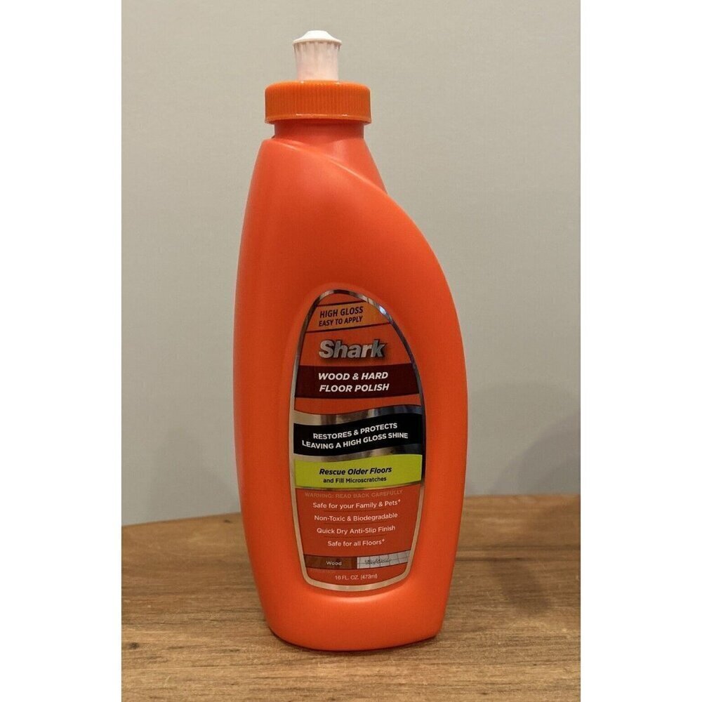 SHARK Wood & Hard Floor Polish High Gloss Restores & Protects 16 oz Discontinued